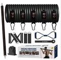 11pcs Workout Resistance Bands Set 150lbs Latex Toning Tubes with Handles Exercise Tube Band System