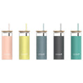 OASE BPA Free 15oz Eco-Friendly Glass Tumbler with Bamboo Lid Silicone Sleeve Straw-Camping Use Customized Color