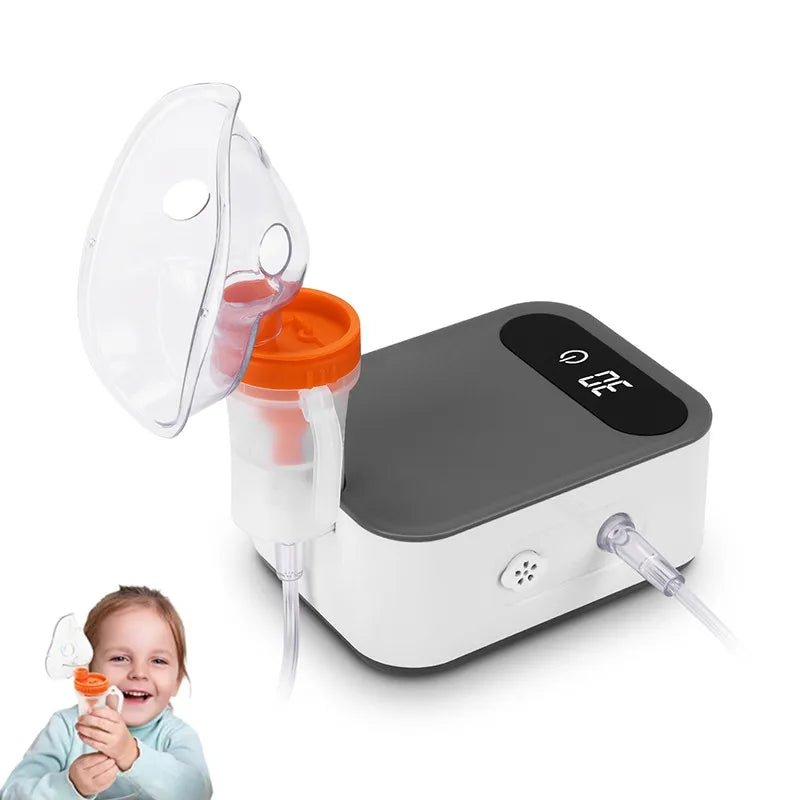 Fitconn New Arrivals Asthma Nebulizers Digital Timing Mini Portable DC Compressor Nebulizer