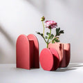 Wholesale Modern Geometric Nordic Ceramic Vase Bright Color Morandi Ins Design Creative Table Vase Decoration for Centerpiece