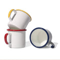 2026 Festival Holiday Promotion Cheap Enamel Camp Cup Tasses Email Avec Logo Camping Mug Enamel Drinking Mug