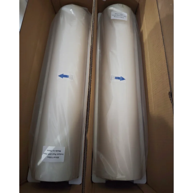 Hunan Jinlong Instant Hot Peel Pet Film Dtf 60cm for Dtf Printer Dtf Transfer Film 30cm  33cm Roll for Printing Film Machine