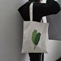 Wholesale  Eco Friendly Canvas Tote Bag with Zipper Pocket Cartoon Pattern Portable Canvas Cute Printing