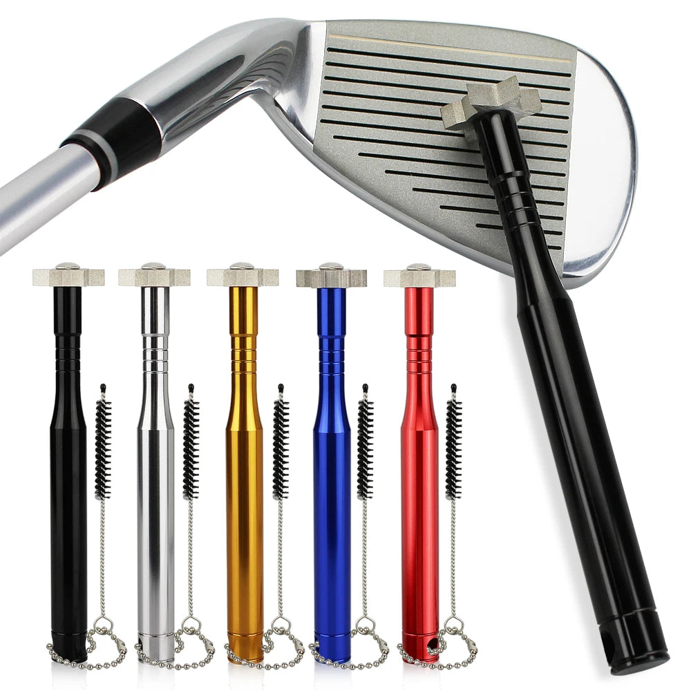 High Quality Golf Iron Club Cleaning Golf Accessories Sharpener Clean Tool for U & V-Grooves Wedges Golf Sharpener Brush