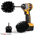 3 Pack Power Scrubber Cleaning Brush Set for Drill With Extended Rod Attachment