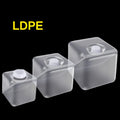 LDPE Plastic 2L Water Tank Container Square Shape with Matte Finish and Screw Cap Lid