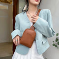 Factory Custom  Newest Leather Womens Small Crossbody Chest Bag Single Shoulder Sling Bag for Outdoor Sports Travel