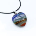 Huiying Fashion Popular Natural Gemstone Chakra Heart Pendant Charms Necklace Jeweley