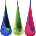 Kids Durable Hanging Nest Swing Hammock Chair with Parachute Fabric for Outdoor Camping and Patio Use 150kg Weight Capacity