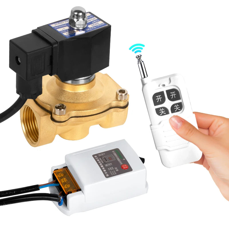 2023 New Adjustable Water Remote Control From a Distance Solenoid Valve Brass Water Valve