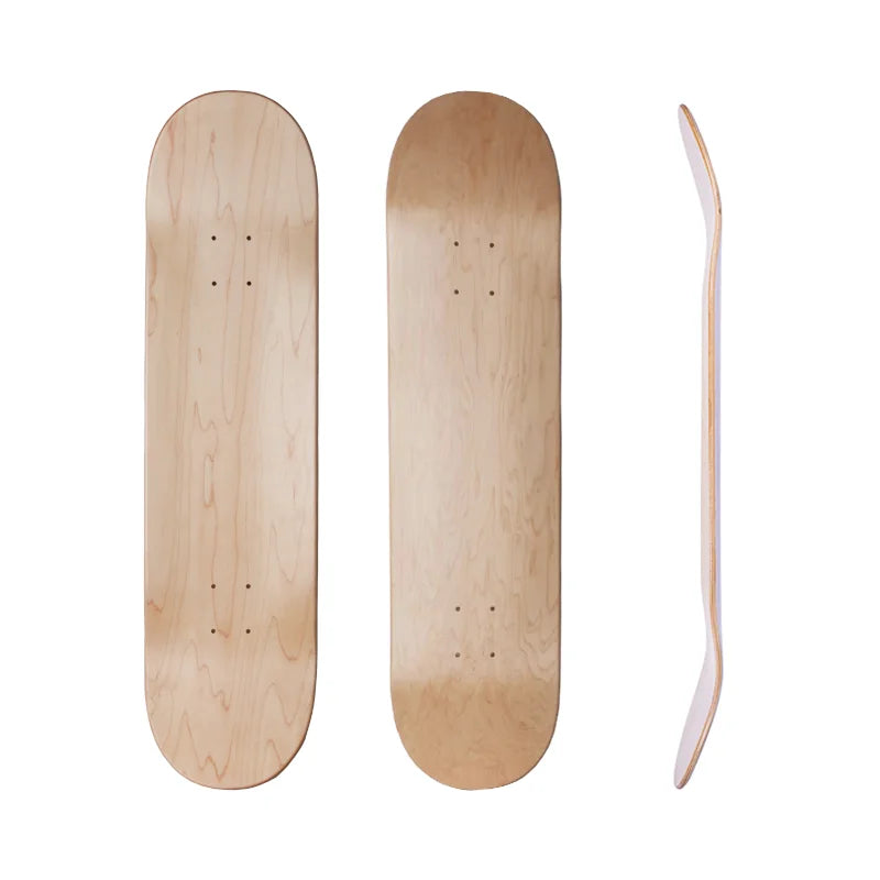 Tuck Brand Custom 7 Ply Canadian Maple Double Rocker Epoxy Resin Glue Skate Board Professional Skateboard Deck