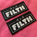 Private logo Embossed Design PVC Rubber Label for Bagshigh Flexible Silicone Rubber Patch for Shoes