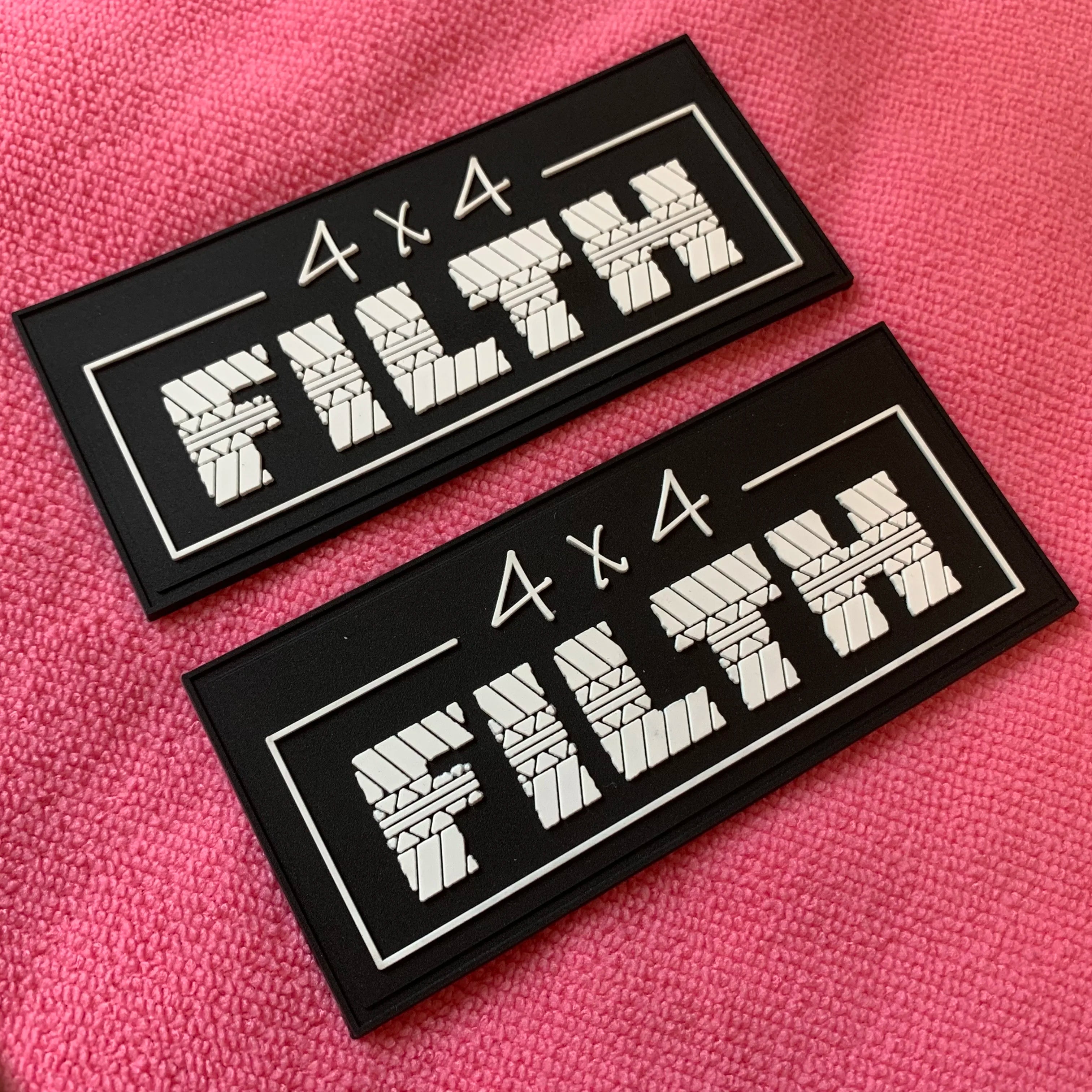 Private logo Embossed Design PVC Rubber Label for Bagshigh Flexible Silicone Rubber Patch for Shoes