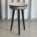 Smart Furniture Speaker Black Small Coffee Table Modern Design Wood Side CoffeeTable With Speaker and Wireless Charger