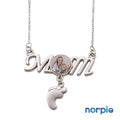 Jewelry Necklace Sublimation Footprint Necklace Mother's Day Gift