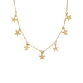 Dainty Star Layering Necklace 925 Sterling Silver Star Charm Necklace Celestial Jewelry Gift for Her Christmas Gift