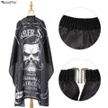 Wanmei Fashion Retro Skull Barber Shawl Cloth Professional Salon Hair Cape Hairdresser Tools