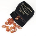 Wholesale Gems Amethyst Rune Stones Set Engraved Pagan Lettering With Instruction Booklet and Velvet Pouch