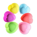 Funny 7cm Heat Shape Silicone Cake Mold Silicone Soap Mold Mini Muffin Pan Reusable Silicone Cupcake