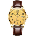 OEM Custom logo  Luxury  Reloj Fashion Brand Luxury Business Classic Calendar Luxury Watch Genuine Leather Sport Quartz Watch