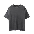 Wholesale Black Oversized Stone Tee Acid Wash Tshirt Men Fashion t Shirt Custom logo Distressed Heavy Weight Cotton Tshirts