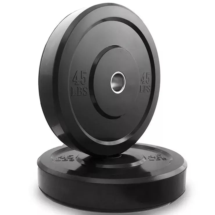 Free Weights 50mm Grip Rubber Bumper Plates Disc Home Gym Fitness Accessories Made of Cast Iron