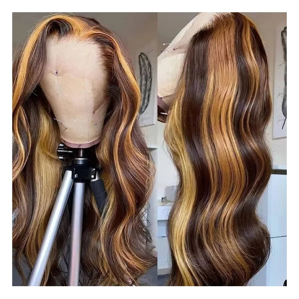 Frontal Glueless Full Lace Front WigCuticle Aligned Virgin Raw Indian Hair WigUnprocessed 100% Human Hair Wig for Black Women