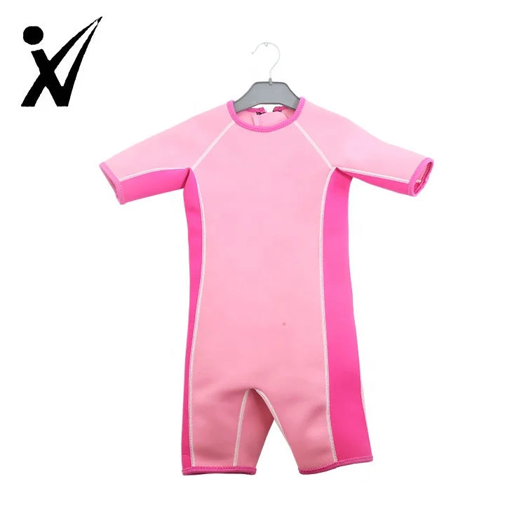 Boys and Girls 3mm Neoprene Wetsuit Soft Short Sleeves Kids Wet Suits for Surfing and Swimming Swimwear for Children