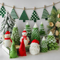 J10-308  Christmas Tree Aromatherapy Candle Mold Creative Diy Christmas Tree Cake Decoration Ornament Silicone Molds
