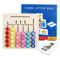 SENHE Preschool Kids Wooden Montessori Educational Letters Maze Logic Game Matching Word Alphabet Spelling Puzzle Board Toys