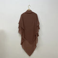 Middle East Dubai Turkey Fashion Lighted Solid Color Chiffon Hijab Abaya Dubai Turkey Muslim Fashion Hijab Khimar