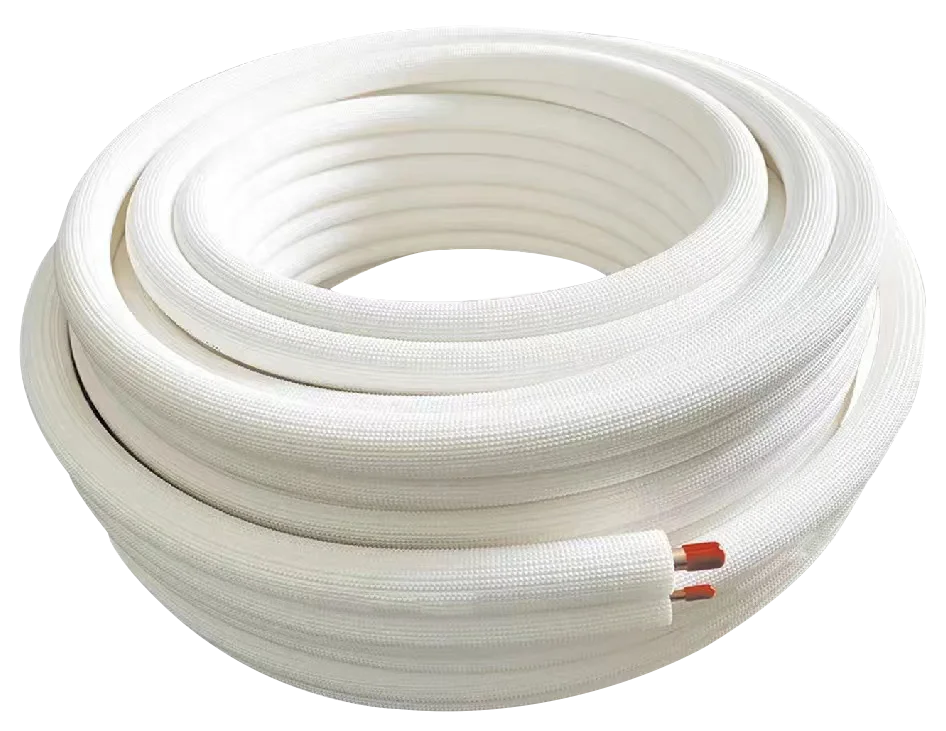 JH Manufacture HVAC Lineset 3/8"+3/4" PE Pre-insulated Pair Coils Air Conditioner Insulation Copper Pipe AC Connecting Tube