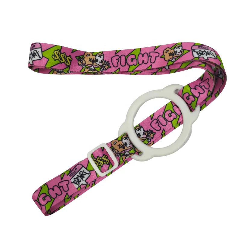 Wholesale Customized Logo Full Color Polyester Hang Bottle Lanyard Hook Factory Price Heat Transfer Dye Sublimation Printing
