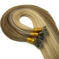 Luxury Double Drawn Nano Ring Russian 100% Virgin Remy Human Hair Micro-Link High Grade No Shedding All Colors Perm Ready 24h