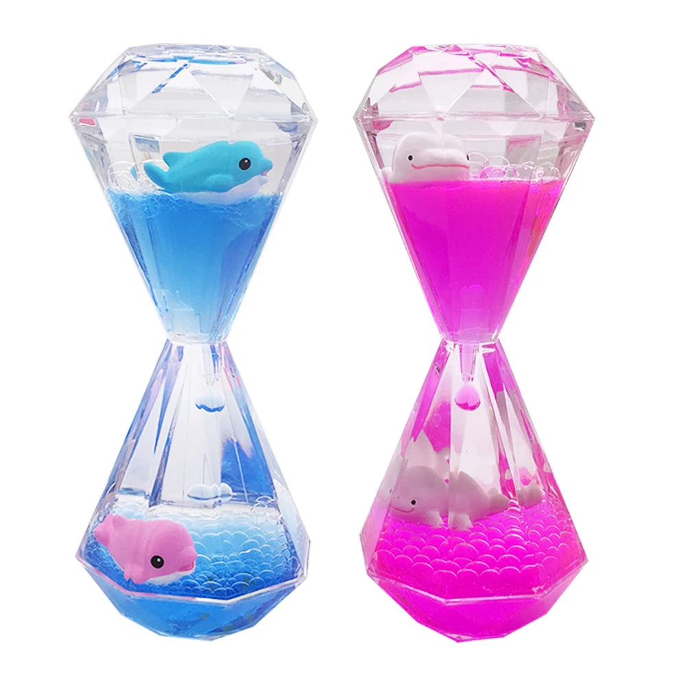 Liquid Timer Color Acrylic Toy Sensory Liquid Timer