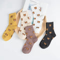 Spring and Summer Cartoon Socks for Women Cotton Socks Japanese Sweet and Cute Bear Short Socks