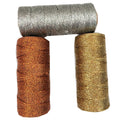 100m 3-Ply Metallic Gold Bakers Twine Silver Copper Twine Spool for DIY Crafts Arts Packaging Ropes