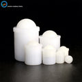 Large In-Stock White POM Smooth Body Press Fit Spring Loaded Ball Plunger with Flange Fasteners Carton VEICH VCN410-PP