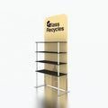Aluminum Tube Frame Tension Fabric Portable Easy Install Trade Show Promotion Shelf Display Stand