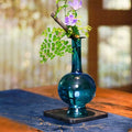 Light Luxury Minimalist Transparent High Borosilicate Glass Wall Vase Home Living Room Decoration Flower Arrangement