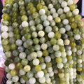 Wholesale Natural Necklace Bracelet Stone Beads 8mm Jewelry Making Beads Russian Flower Jade and Stones