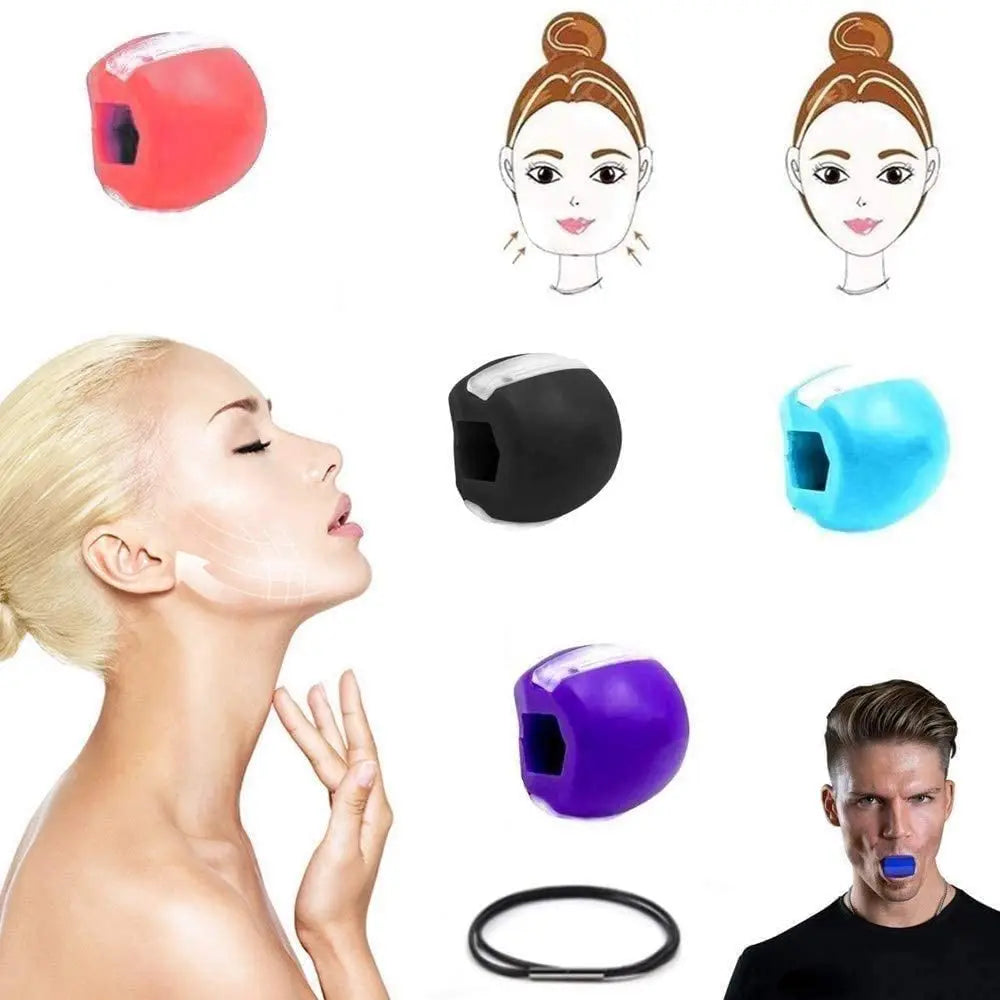Facial Muscle Chew Device Double Chin Reducer Face Jaw  Exerciser