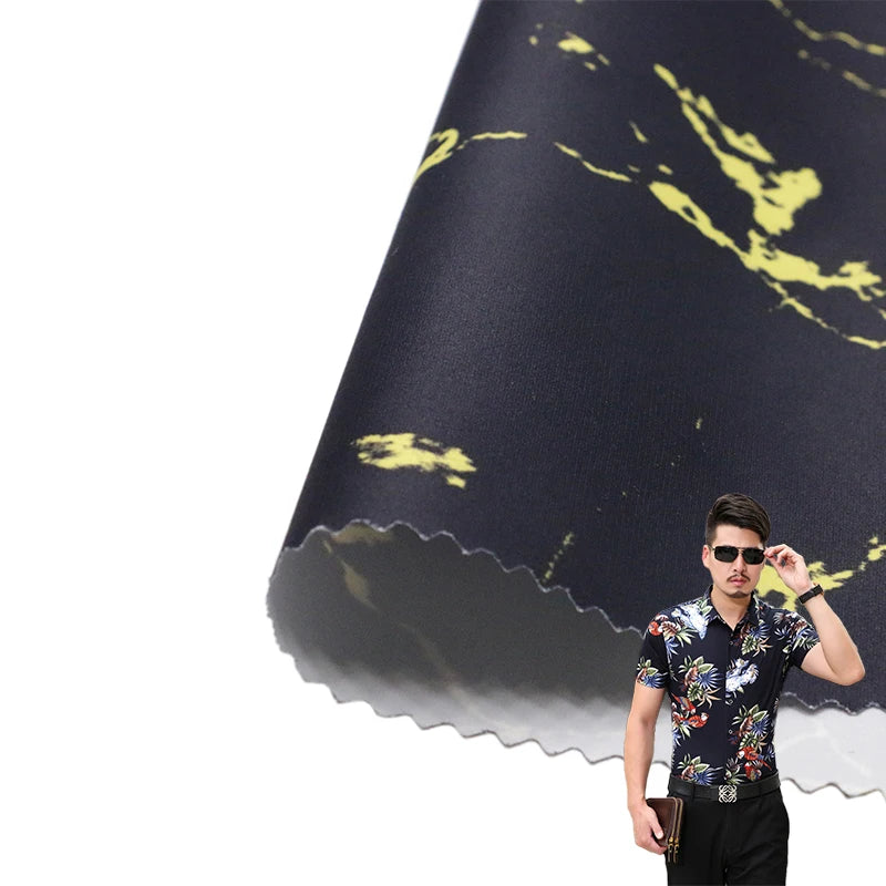 Factory Direct Supply Light and Breathable 100% Polyester Fabric Printed Four Way Stretch Material Fabric
