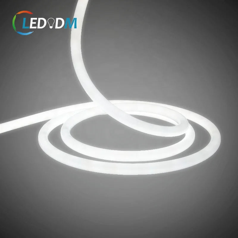 Flexible Cuttable 120 Leds Rgb Led Neon Strip Light 360 View Angel Silicone 22mm Round Smd2835 Led Strip Neon Light