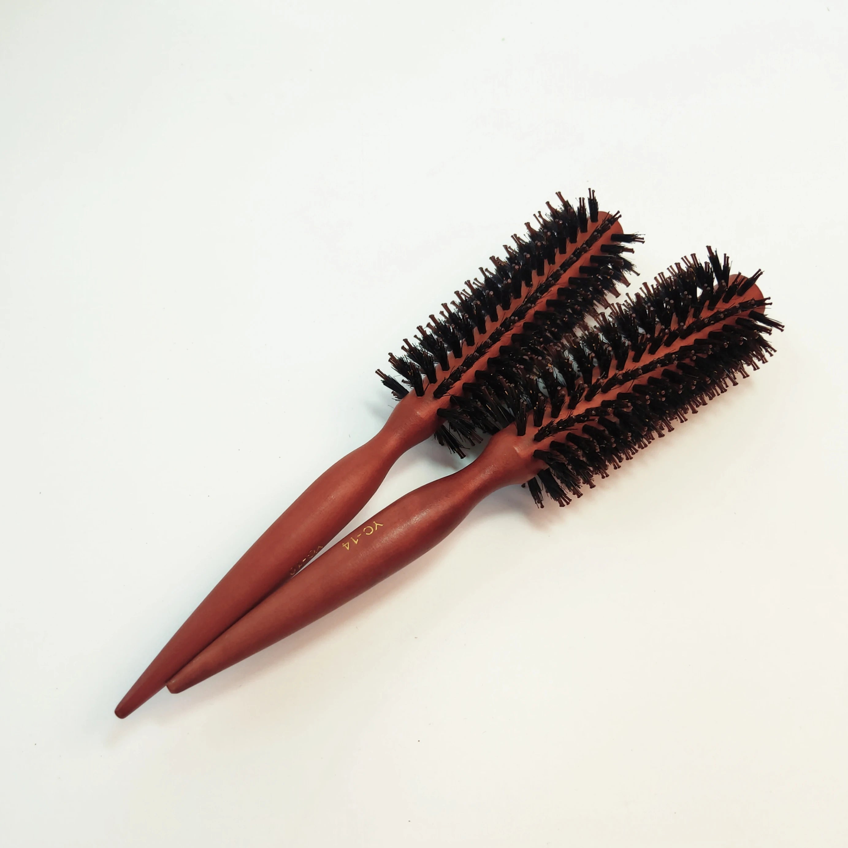 Wholesale Hair Care Hairdresser Nylon Brush Curling Combs Boar Bristles Wooden Base with Silicon Roller Cushion Paddle Features