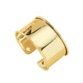Punk Metal Glossy Open Wide Bangle Bracelet for Women Personalized Exaggerated Party Dinner Jewelry Accessories