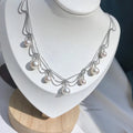 N069 6-10mm DIY Natural  Freshwater Pearl Charm Pendant Necklace Chain Accessory 925 Sterling Silver Jewelry for Women