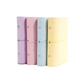 New Design A6 Macaroon Pu Leather Binder Notebook Elastic Band Notebook Cash Budget Binder