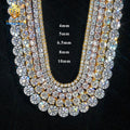 Ready to Ship Tennis Bracelet Necklace Sterling Silver 925 Hip Hop Jewelry Iced Out VVS Moissanite Diamond Tennis Chain