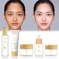 Private Label Natural Organic 5-Pcs Facial Kit Hydrating Firming Anti-Aging Acne Whitening Moisturizing Rice Face Skin Care Set MegaBDM